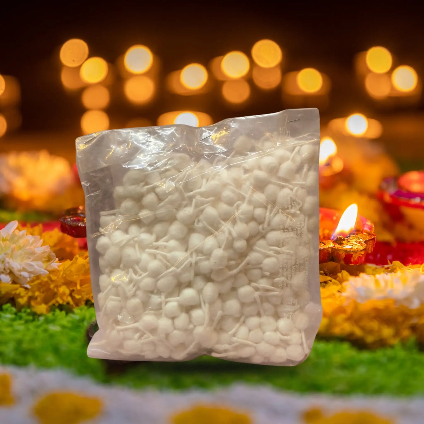 Gunda Batti (Round Cotton Pooja Wicks) - Basaveshwarapoojabhandara.com