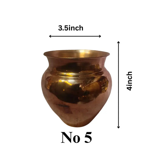 Copper Kalash /Pooja Kalash[Light weight]