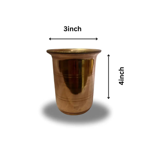 Pure Copper Water Glass (Tumbler)
