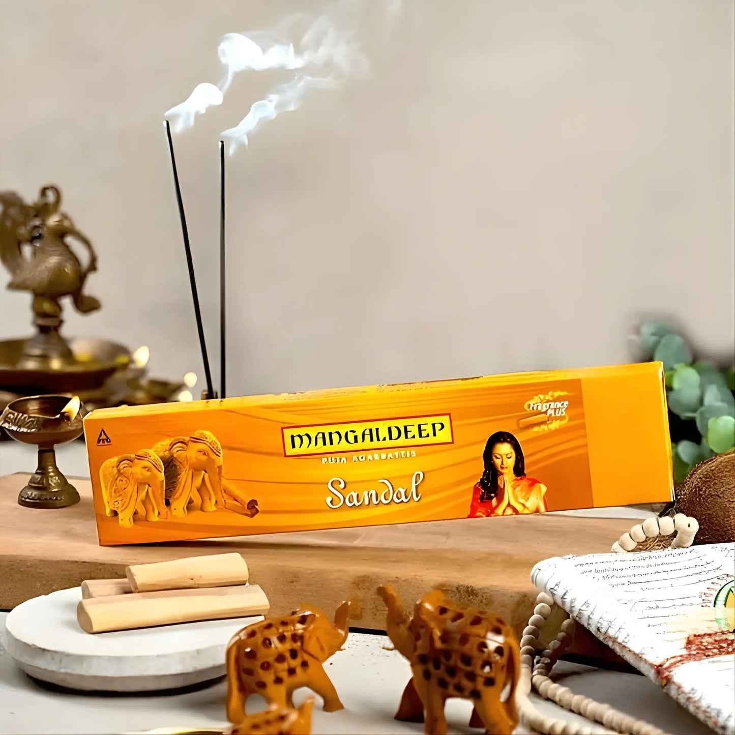 Mangaladeep Agarbatti (Sandal Incense Sticks) - Basaveshwarapoojabhandara.com