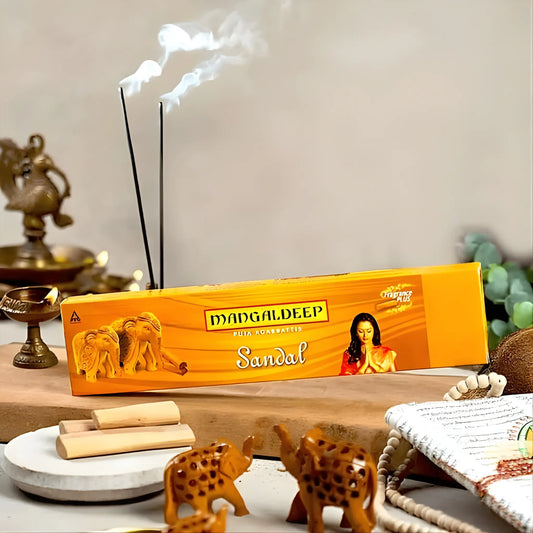 Mangaladeep Agarbatti (Sandal Incense Sticks) - Basaveshwarapoojabhandara.com