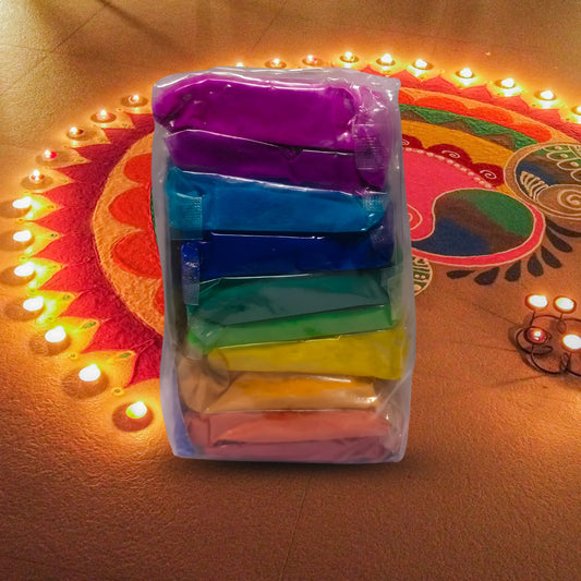 Color Mix Rangoli Powder (1kg) - Basaveshwarapoojabhandara.com