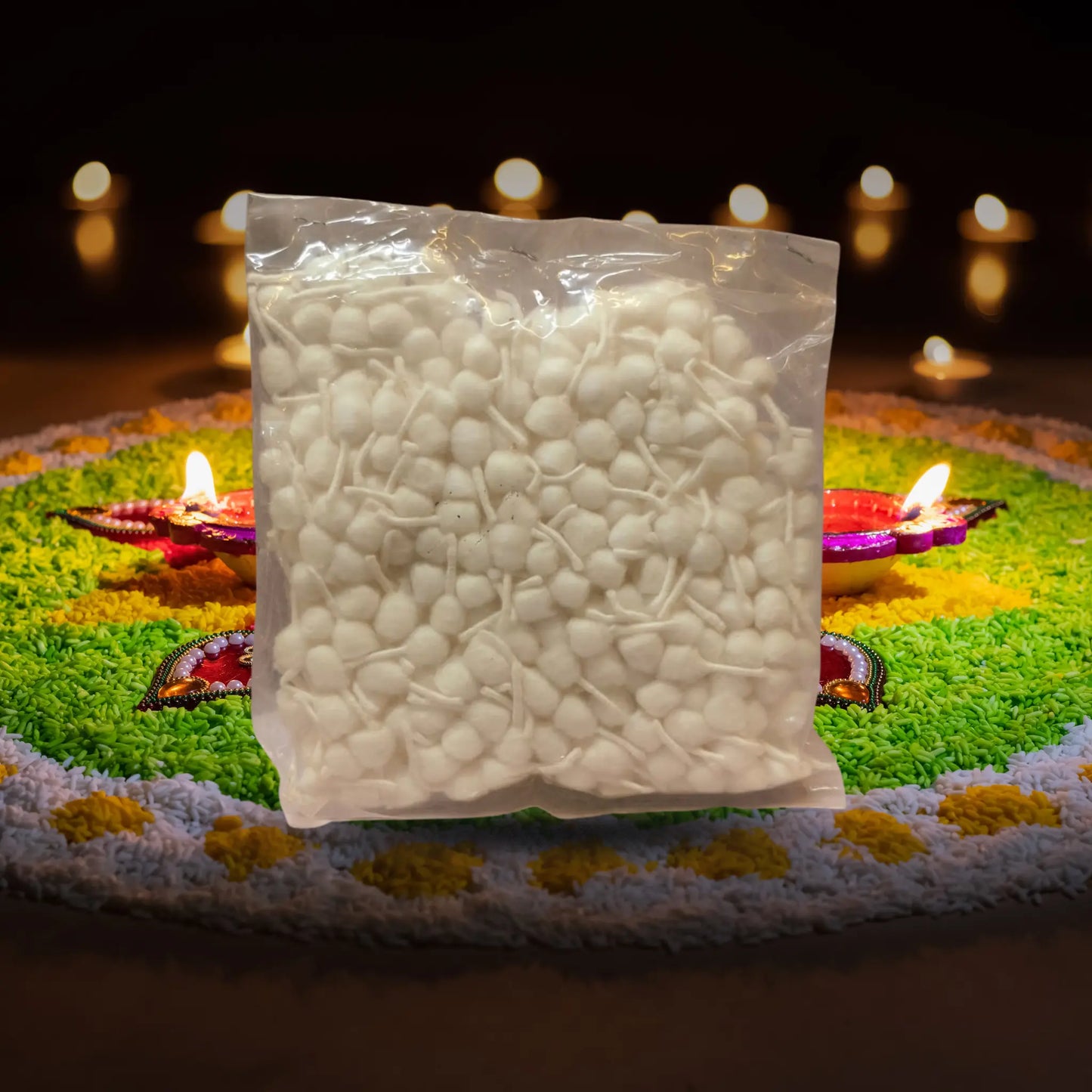 Gunda Batti (Round Cotton Pooja Wicks) - Basaveshwarapoojabhandara.com