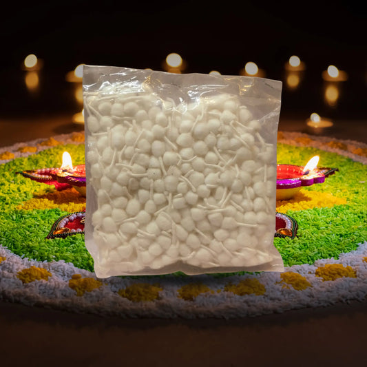 Gunda Batti (Round Cotton Pooja Wicks) - Basaveshwarapoojabhandara.com