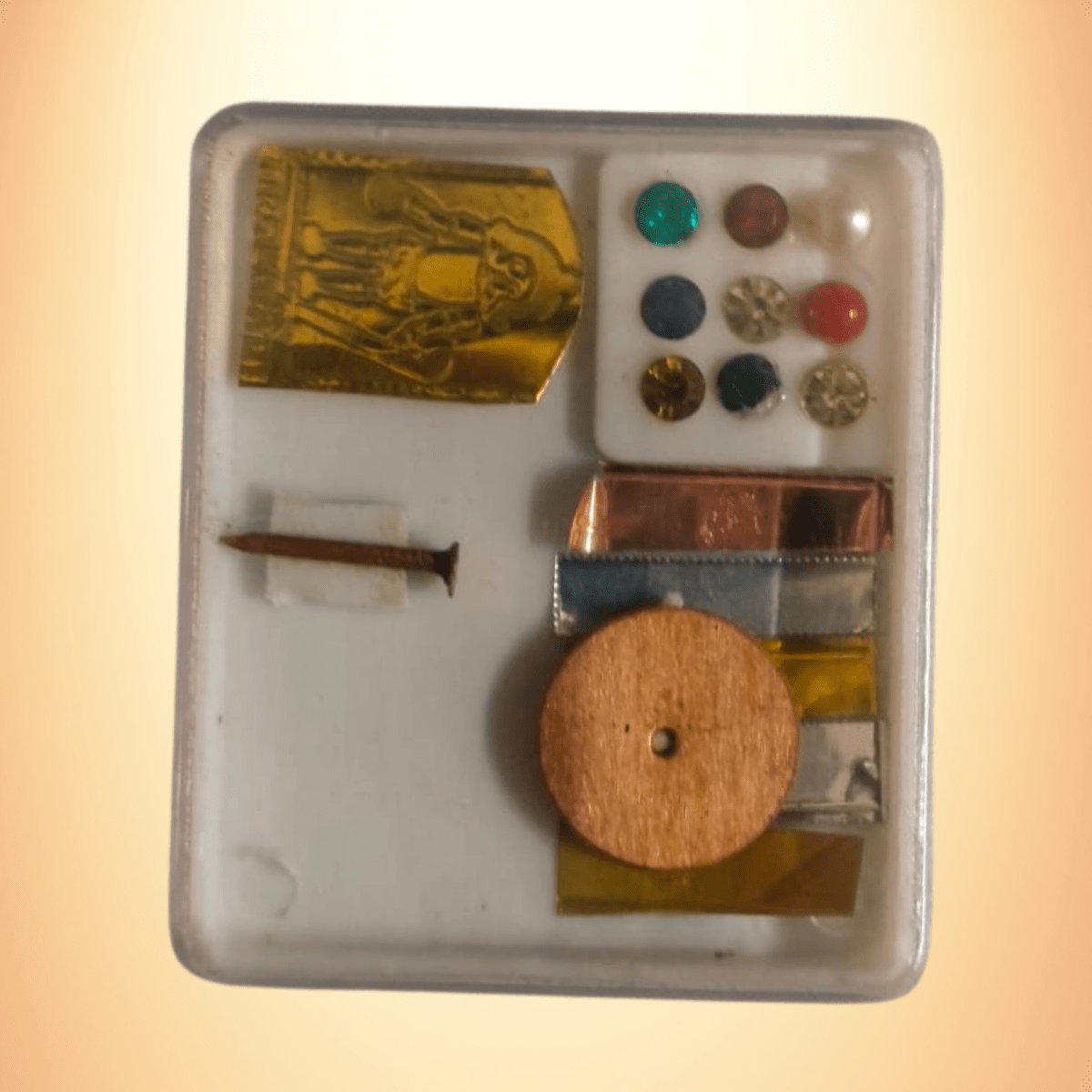 Panchaloha Navaratna Set for Homam & Pooja(1pcs) - Basaveshwarapoojabhandara.com