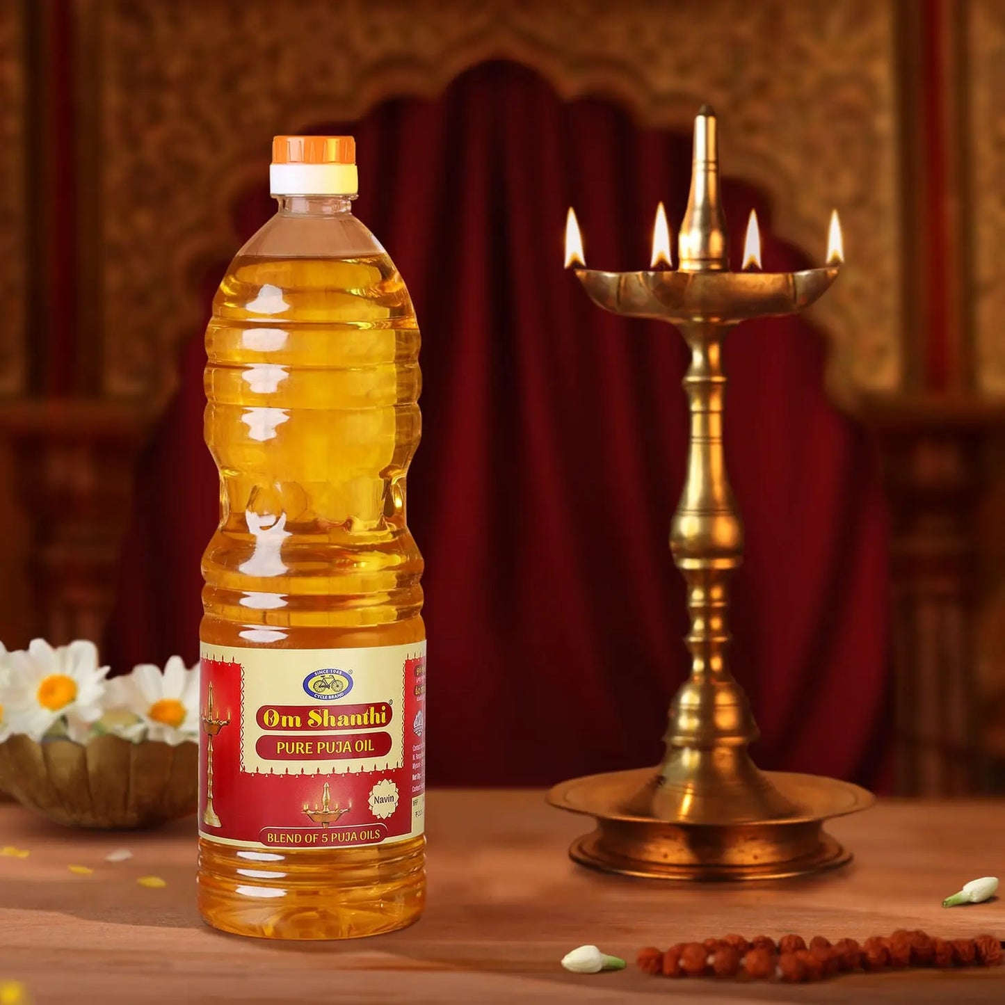 Om Shanthi Pooja Oil(Cyacle Pooja oil) - Basaveshwarapoojabhandara.com