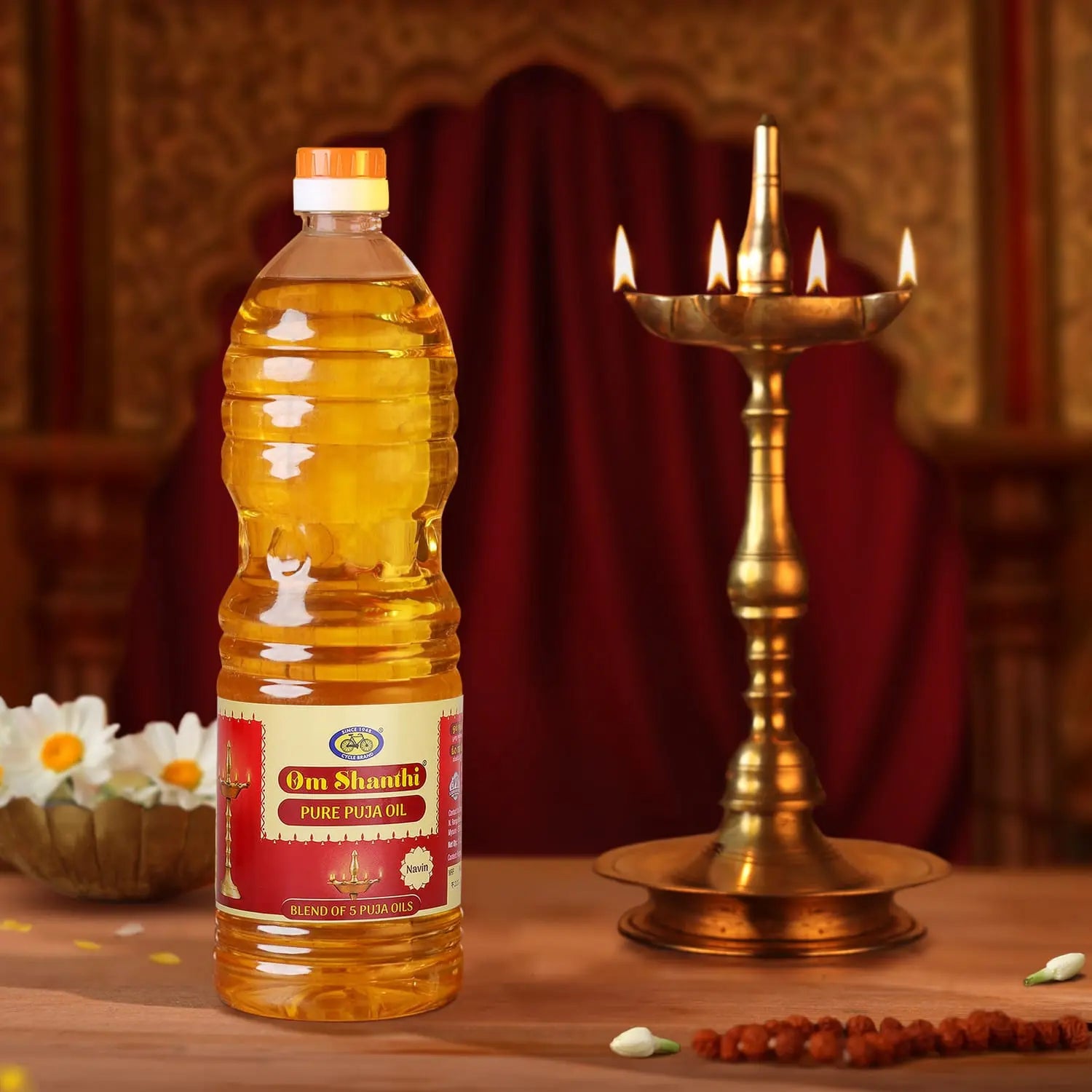 Om Shanthi Pooja Oil(Cyacle Pooja oil) - Basaveshwarapoojabhandara.com