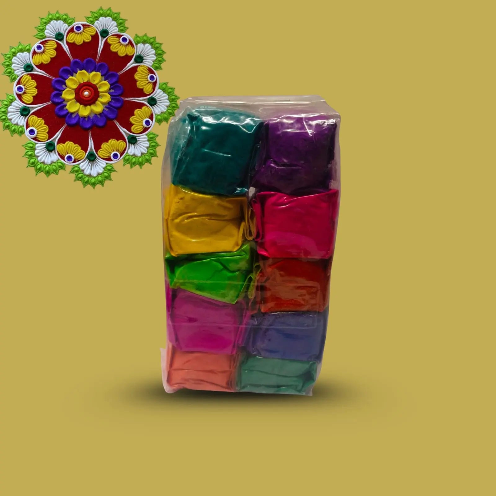 Multi - Colour Rangoli Set(500gm) - Basaveshwarapoojabhandara.com